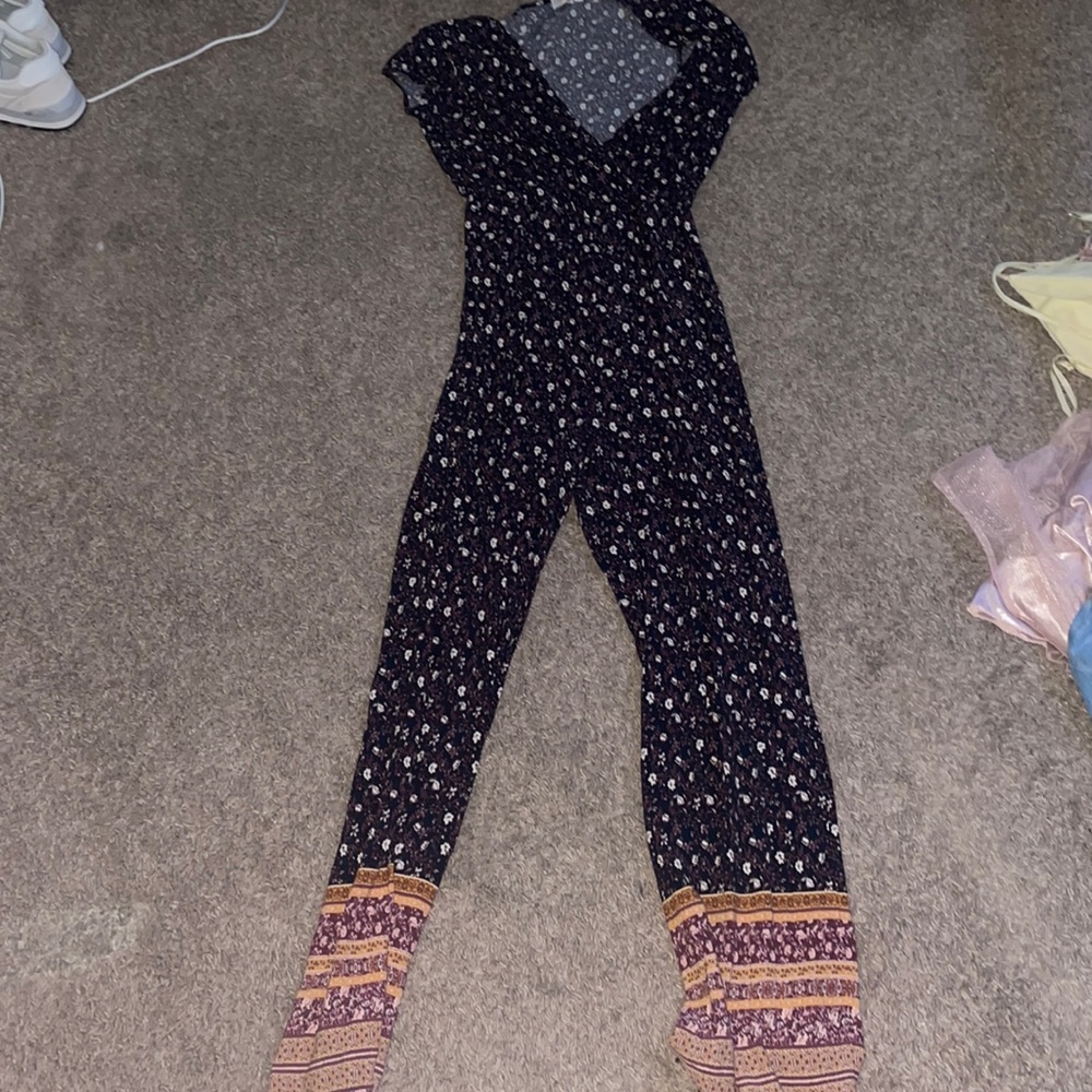 Purple Multi Color Romper
